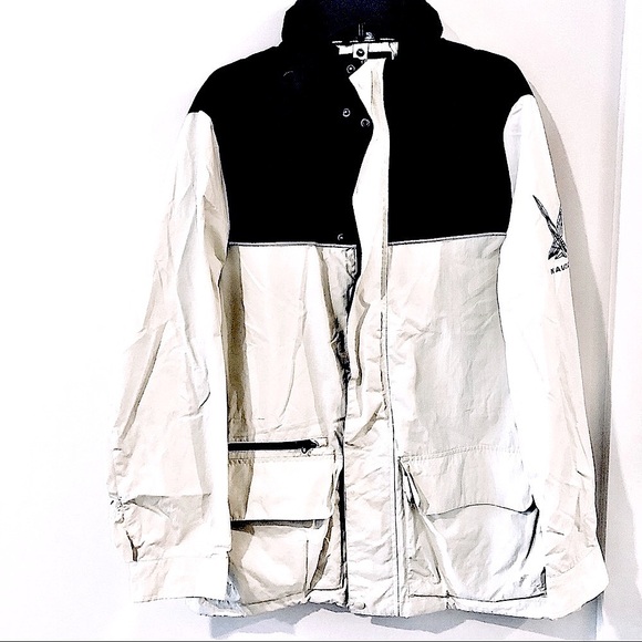 Nautica Coat Outer Shell/Inner Detachable Puffer Jacket Navy Blue/White Size L - Picture 1 of 8